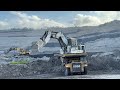 Big Digger Liebherr R9350 Excavator || Loading Over Burden On Hd 785 Komatsu || full 2 hours working