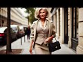 How to Dress Parisian Style Over 60 | Natural Fashion for Women Over 60 | Style for Women Over 60