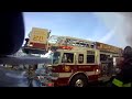 Truck 50 Assists on Strasburg 2 Alarm Building Fire *Helmet Cam*