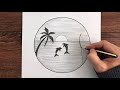 Kolay Karakalem Manzara Çizimleri - Karakalem Çizimleri Kolay - Çizim Mektebi Karakalem 2021