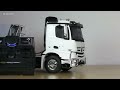 UNBOXING RC TRUCK MB MERCEDES-BENZ AROCS 3363 WITH CARSON TRAILER!! *FIRST TEST