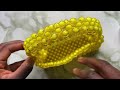 HOW TO MAKE SIMPLE BALENCIAGA HOURGLASS BEADED BAG || DIY BEADED BAG // BEGINNER FRIENDLY TUTORIAL