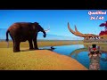 50 Farm Animals VS 50 Wild Animals Race in Planet Zoo included Elephant, Lion, Cow, Sheep, Mammoth