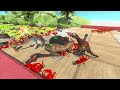 Red Crab Challenge - Which Animal Can Win Against Crabs? | Animal Revolt Battle Simulator