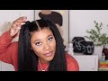 THIS TEXTURE IS….😍🔥| EASY GLUELESS INSTALL, NO FUSS BYE BYE KNOTS WIG | FT. NADULA HAIR