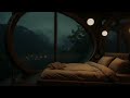 Nature Forest Bedroom with Piano & Rain: Beautiful Music for Deep Relaxation & Stress Relief 🌧️🌿