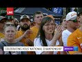 Tennessee baseball players speak during ceremony celebrating College World Series win