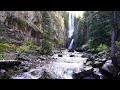 Waterfall Ambiance 4K | Colorado Rocky Mountains 🇺🇸 | Sleep, Study, and Meditate