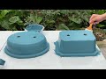 AMAZING // Beautiful Flower Pot Ideas From PLASTIC MOLDS and CEMENT
