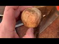 How to carve a blackthorn shillelagh handle from start to finish.