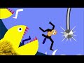 999 Lives YouTubers - Stickman Survival - Algodoo