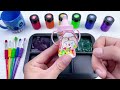 Satisfying Video | How To Make Inside Out 2 Color Tray With Rainbow SLIME Painted Cutting ASMR