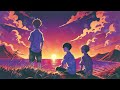 Lofi, anime, sunset
