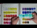 Swatching 98 Sennelier watercolors 3