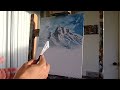 Palette Knife Oil Painting | Mountains High in the Sky | Part 1