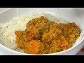 Sweet potato & red lentil curry | healthy vegan curry