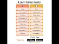 Learn Italian Easily