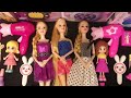 11.14 minutes satisfying with unboxing modern hello kitty barbie dolls toys/fashion accessories sets