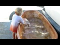 Wooden bath