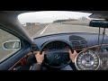 Mercedes E 270 CDI W211 177 HP | POV TEST DRIVE | Top Speed on German Highway