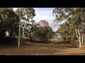 Steam train going past Australiana Park, Warwick