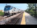 Amtrak Empire Builder 7 passes through Mayfair towing the new borealis train