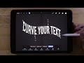 Curve Text In Procreate