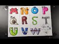 Desenhando ALPHABET LORE M - Z [ Alphabet lore animation ]