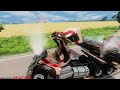Cars vs Log Trap x Giant Bulge x Upside Down Speed Bumps  | Beamng Drive Crashes Realistic