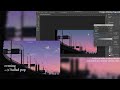 Sunset evening, my own time ✨ good emotional | study with me | Design making tutorial