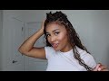 012| HOW TO: SUPER SUPER FULL GODDESS KNOTLESS BRAIDS| 100% HUMAN HAIR BRAIDS FT. @Ywigs