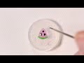 How to DIY MICRO Kawaii Watermelon Slice Polymer clay/resin tutorial