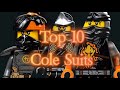 Ninjago: Top 10 Cole Suits (Updated)