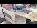Cutting dovetail joints on timbers