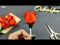 DIY satin ribbon roses/how to make beautifull flower with satin ribbon easily