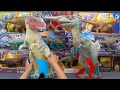 Unboxing Review Jurassic World ASMR | GIANT Mosasaurus, Mega Mouth T-Rex, Carnotaurus, Sarcosuchus