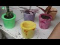 DIY PLASTER OF PARIS FLOWER POTS PART 2 #plasterpot #diyplasterpot #plasterofparis #pot