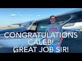 Caleb French, First Solo, 10-22-21