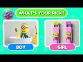 Choose One Button! BOY or GIRL 💙🎀