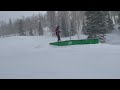 Paige, Mila, and Chloe skiing