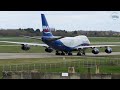 Skilled Silkway 747 Pilots Stuns in Strong winds at Stansted