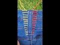 cara mengecilkan pinggang celana jeans #jahit #diy #tutorial #kreatif