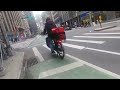 Ebike, motorcycle and bicycle reckless stupidity