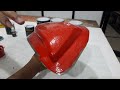 Tutorial membuat Molding ( Cetakan ) fiberglass dg Vinyl Ester Orange Tooling Gelcoat