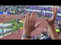 Oregon22 Women's 400 meter hurdles Final, Sydney McLaughlin (United States) 50.68 WORLD RECORD