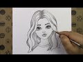 Adım Adım 2023 Kolay Yoldan Güzel Kız Yüzü Nasıl Çizilir, Çizim Hobimiz Karakalem Portre Çizimi