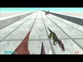 All dinosaurs speed race. Flat long straight course! | Animal Revolt Battle Simulator