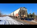 CN C44-9W Teardrop 2654 w/ Horn Salute Leads Sudbury Local Train 598