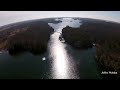 1000 Islands 30 foot berg avoids ice jam by leaving Lake of the Isles  on Easter