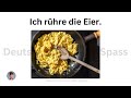 Cooking with sentences | Action Verbs For Beginner Daily German | German Sentences #learngerman